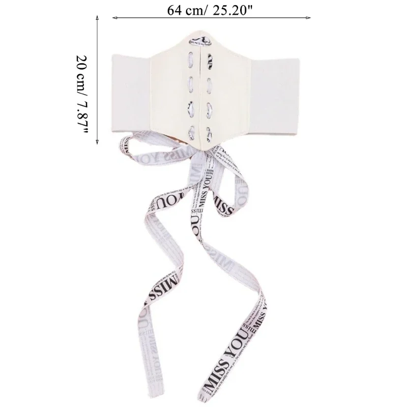 Elastyczny pasek gorset szeroki rozciągliwy pas do sukienek kształtujący pas ozdobny pasek damski pas biodrowy elastyczny pas