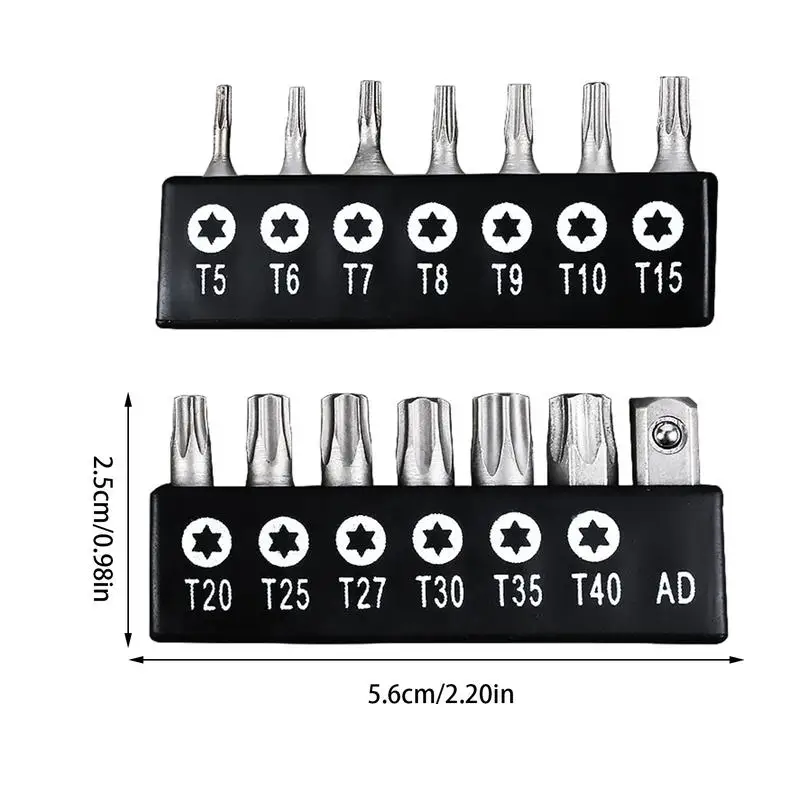 Набор магнитных шестигранных бит, 14X отвертка, многофункциональная отвертка с полой ручкой, шестигранная отвертка для электрической отвертки с