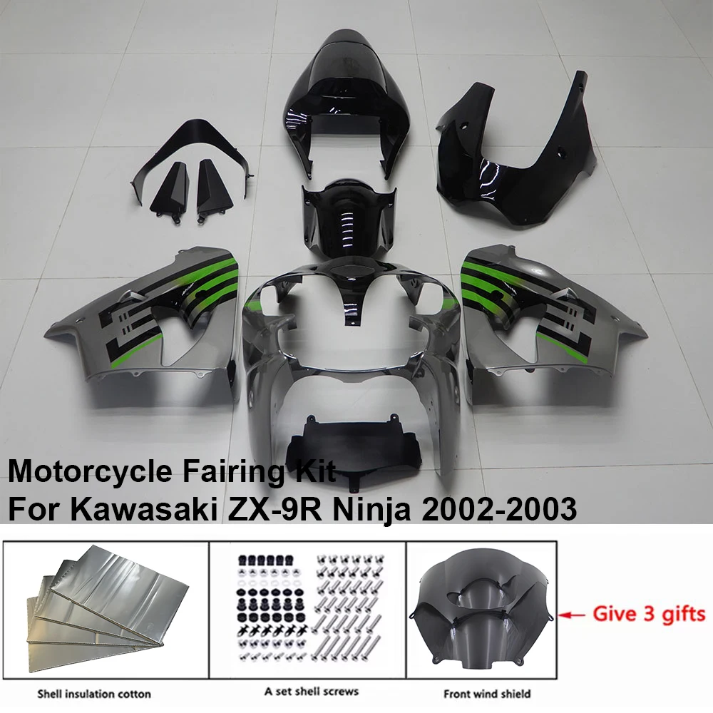 

Обтекатель для Kawasaki Ninja ZX-9R 2002-2003, набор для тела мотоцикла, декоративная пластиковая защитная пластина, аксессуары, корпус