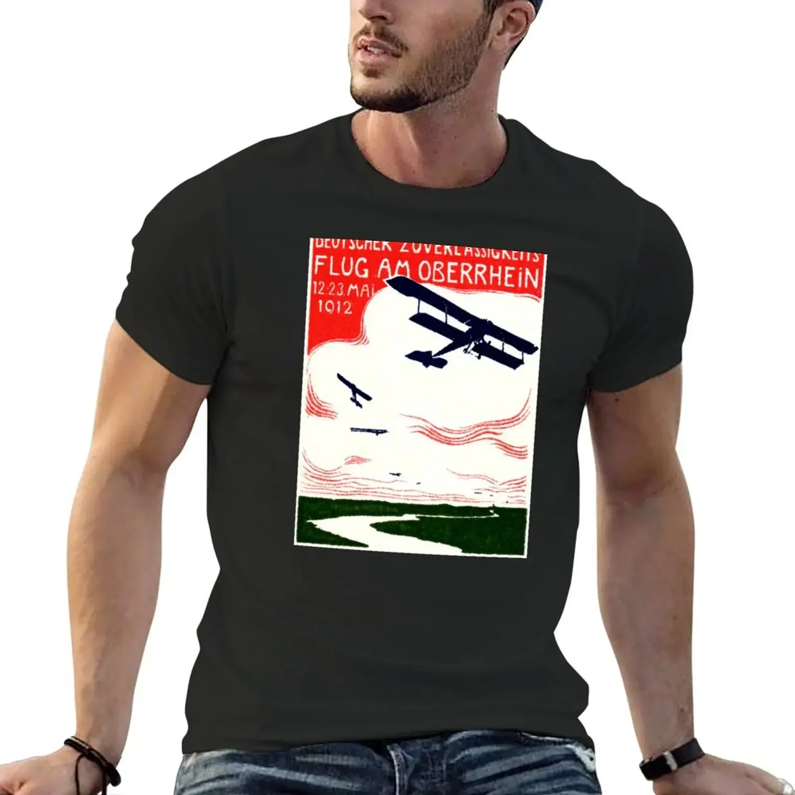 

1912 German Air Show T-Shirt blanks man clothes custom t shirt shirts men