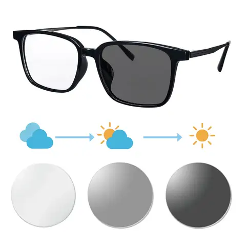 शिनु बड़े आकार टाइटेनियम फ्रेम मल्टीफोकल ग्रेड चश्मा निकट और दूर फोटोक्रोमिक साइकलिंग चश्मा पुरुषों ऑप्टिकल लेंस नुस्खा के साथ 10 best sales प्रिस्क्रिप्शन लेंस वाले चश्मे - №7