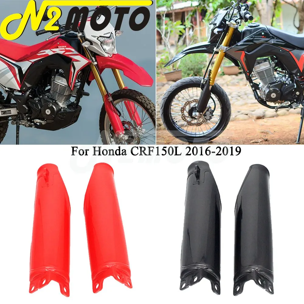 Dirt Bike Red/Black Front Fork Guard Cover For Honda CRF150L CRF 150 2016 2017 2018 2019 Supermoto Plastic Shock Frame Protector
