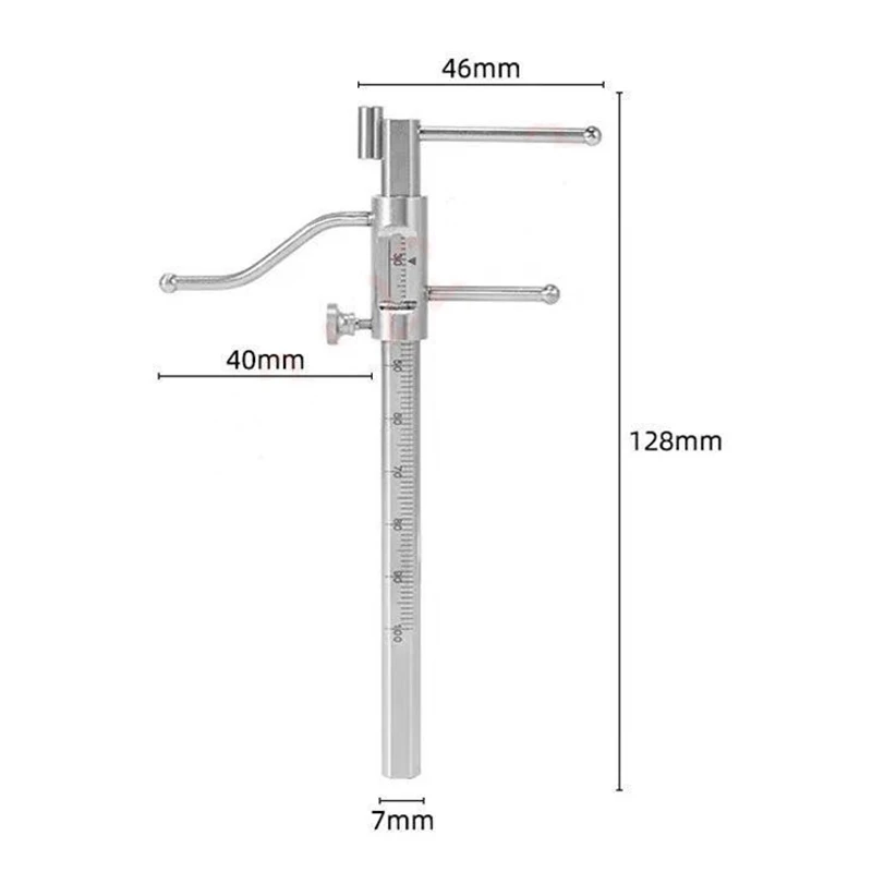 

Цифровой измерительный штангенциркуль для измерения вертикального расстояния, толщины костного валика, для установки зубных коронок и оральных имплантатов