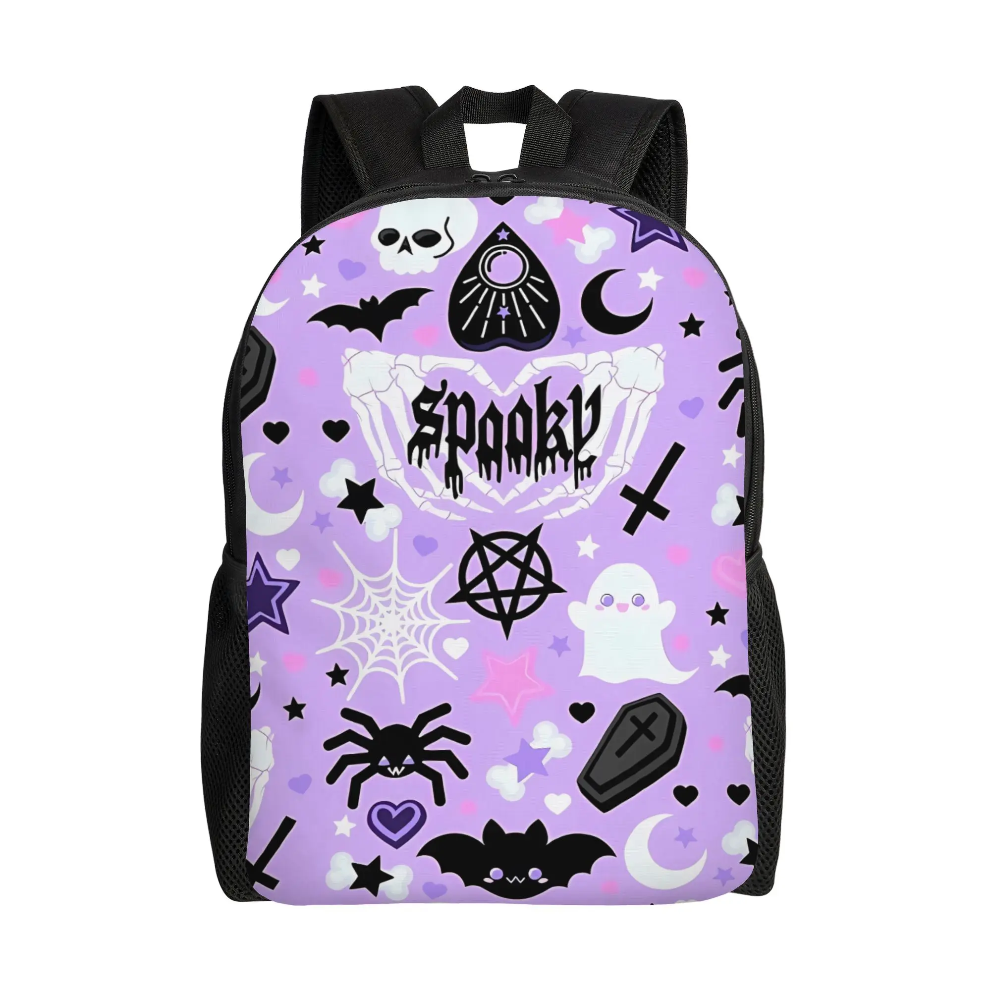 

Рюкзак Y2K Pastel Goth Graffiti для офисных работников, повседневный, большой вместимости, к началу учебного года
