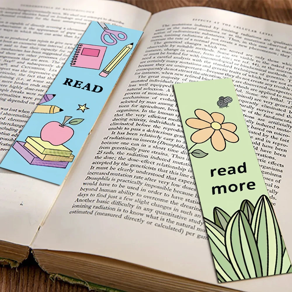 30PCS Read Book Bookmarks Personalized Living Room Supply Graffiti Durable library Living Room Harajuku Durable Bookmark