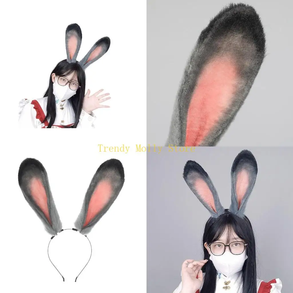 

N5KB Пасхальная вечеринка плюшевая кролика для повязки на головную полосу