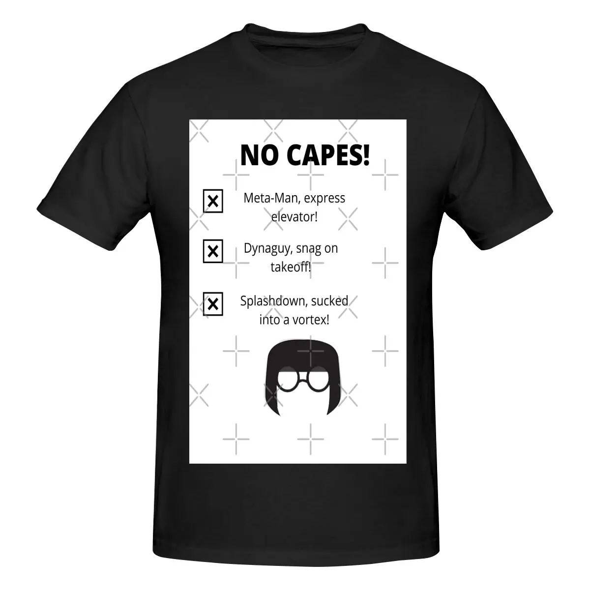 

Funny No Capes - Edna Mode Message Incredibles Мужская футболка Топы с принтом свободные и облегающие женские футболки