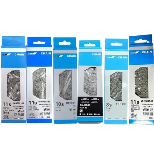 Imagen 2 del producto Cadenas de bicicleta HG40 HG95 HG901 HG53 HG54 HG601 HG701 MTB cadena de bicicleta 8 9 10 11 velocidades resistente duradera 116 eslabones cadena de Ciclismo de Carretera