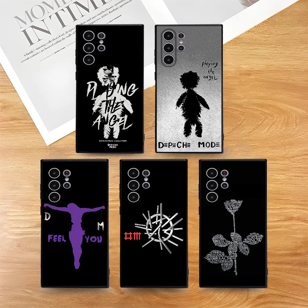 

Cool Band D_DEPECHE M_MODE Phone Case For Samsung Galaxy S25 S24 S22 S23 Ultra S21 S20 Plus 5G Non-Slip Full Cover Soft Case