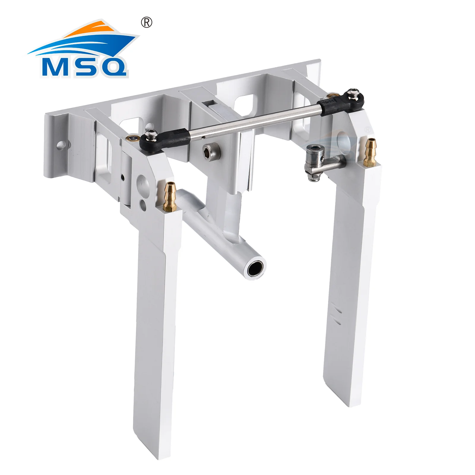 

1PC Good Quality CNC Aluminum Alloy Dual Rudder with Strut 140mm For 1/4' (6.35mm) Shaft RC Boat Gas O Boat