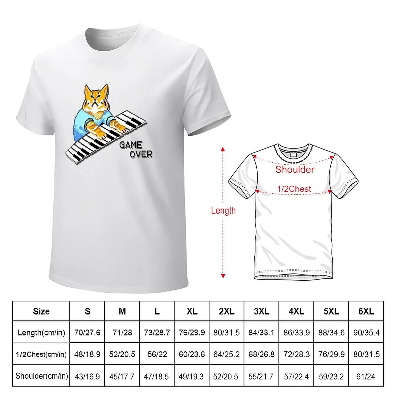 IT Crowd roy's tshirt piano cat design available on a wide range of clothing, stationery and giftware. T-Shirt