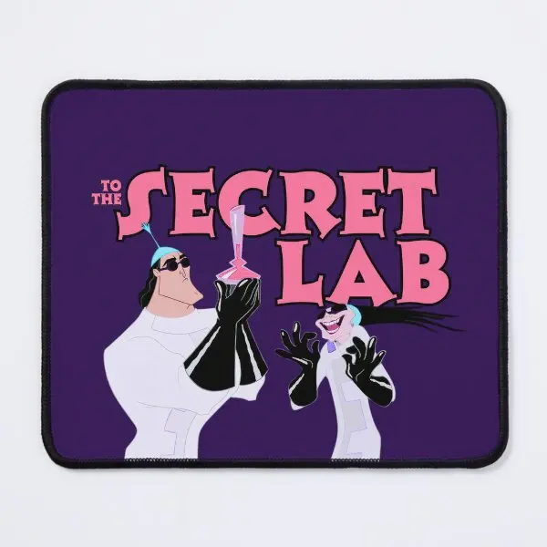 To The Secret Lab Ft Yzma And Kronk  Mouse Pad Carpet Computer PC Anime Mat Mens Table Desk Gaming Keyboard Printing Mousepad