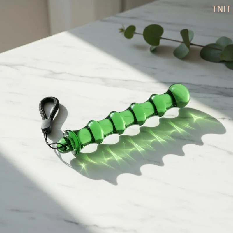 Bâton de massage lisse sans épine pour points d'acupuncture, relaxation musculaire, adapté aux épaules, au cou, aux hanches, masseur en jade