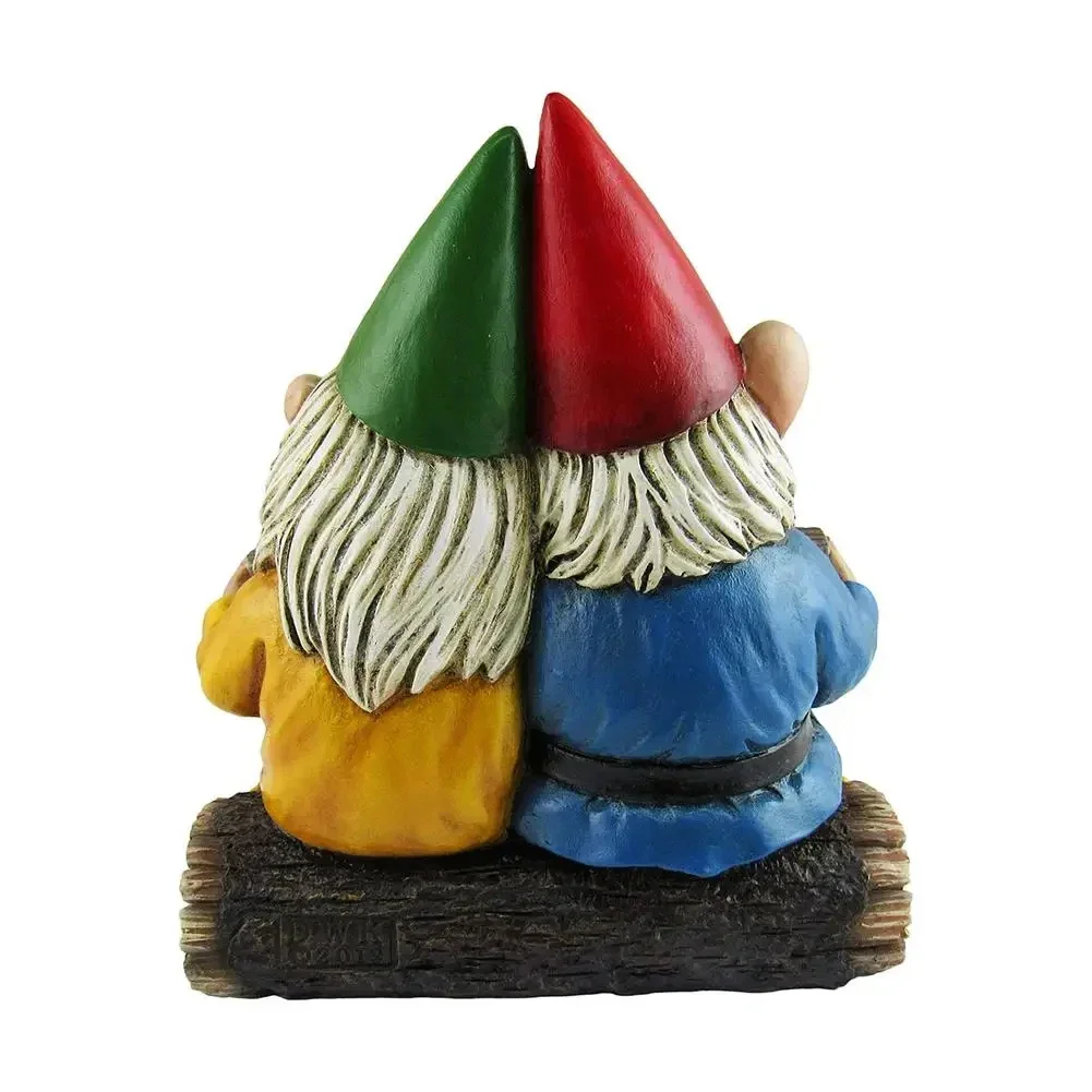 Garden Gnome Cute Couple Statue Lovely Dwarf Resin Desktop Ornament Craft For Home Wedding Anniversary Christmas Decoration