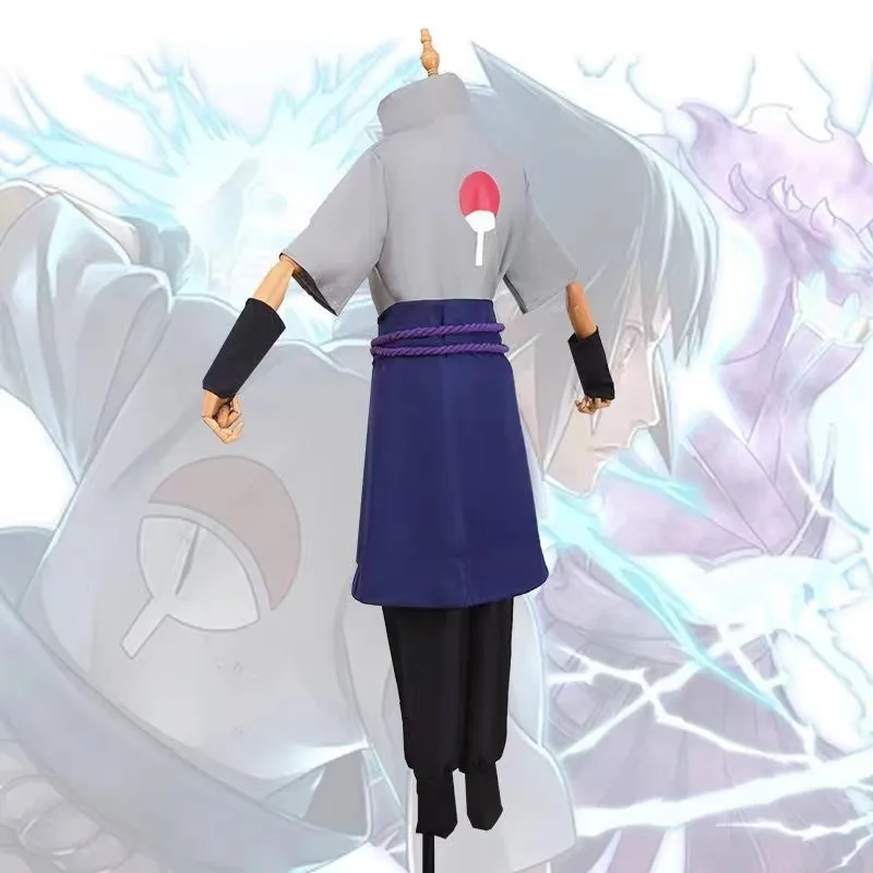 Disfraz de Hokage Shippuden Sasuke Coswear Ning Zhibo, disfraz de actuación de Anime de cuarta generación, novedad de 2024