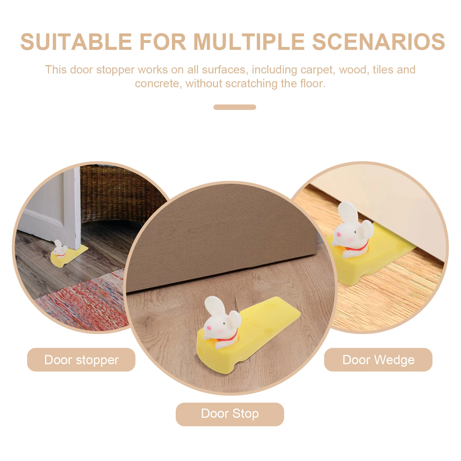 

Cartoon Door Stopper Safety Finger Protector Home Mute Holder PVC Prevent Collision Protect Kids Non Slip Works All