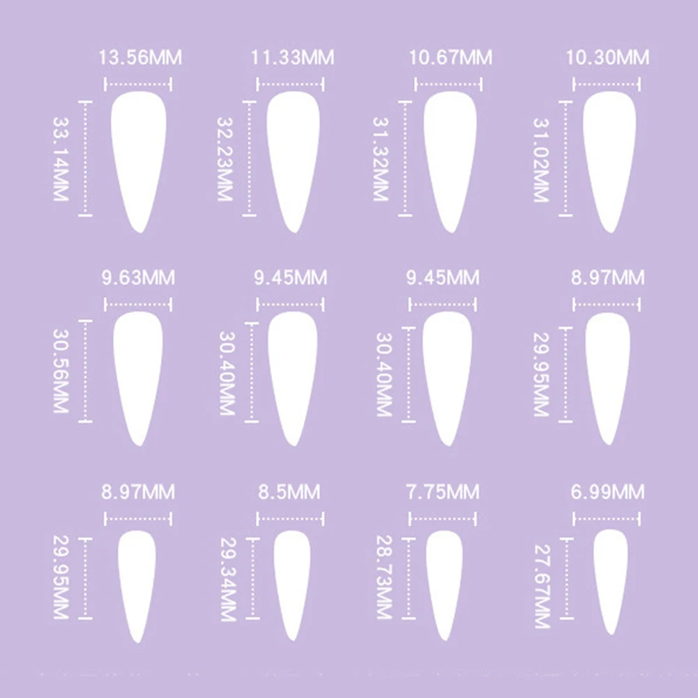 Long Pointed Head Dragon Nail Decoration Easy to Stick Harmless and Smooth Edge Nails for Professional Nail Art Salon Supply