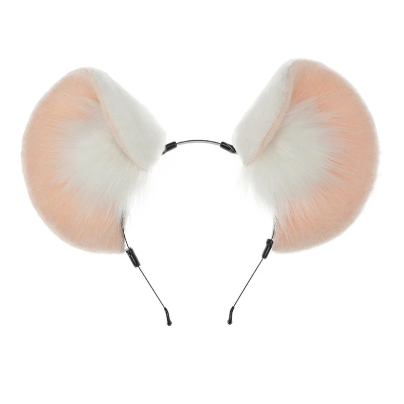Bandeau Oreilles De Mouton Blanc En Peluche - Accessoire Déguisement Anniversaire