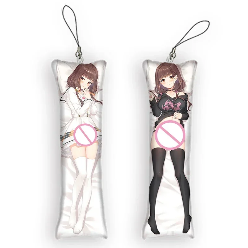 New Pattern Dakimakura Keychain Iino Miko Anime Body Key Chain Mini Ornament Cosplay Anime Keychain