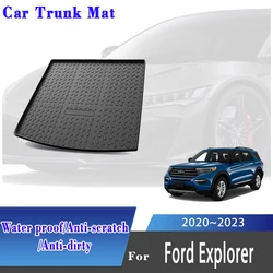 TPE Car Boot Mat For Ford Explorer U625 2020 2021 2022 2023 Anti-dirty Car Rear Trunk Storage Pads Cargo Carpet Auto Accessories