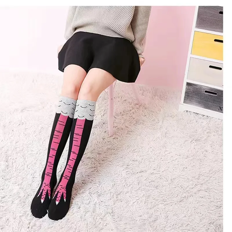 Creative Funny Chicken Paws Socks Cosplay Anime Long Socks Birthday Gifts Party Costumes Accessories