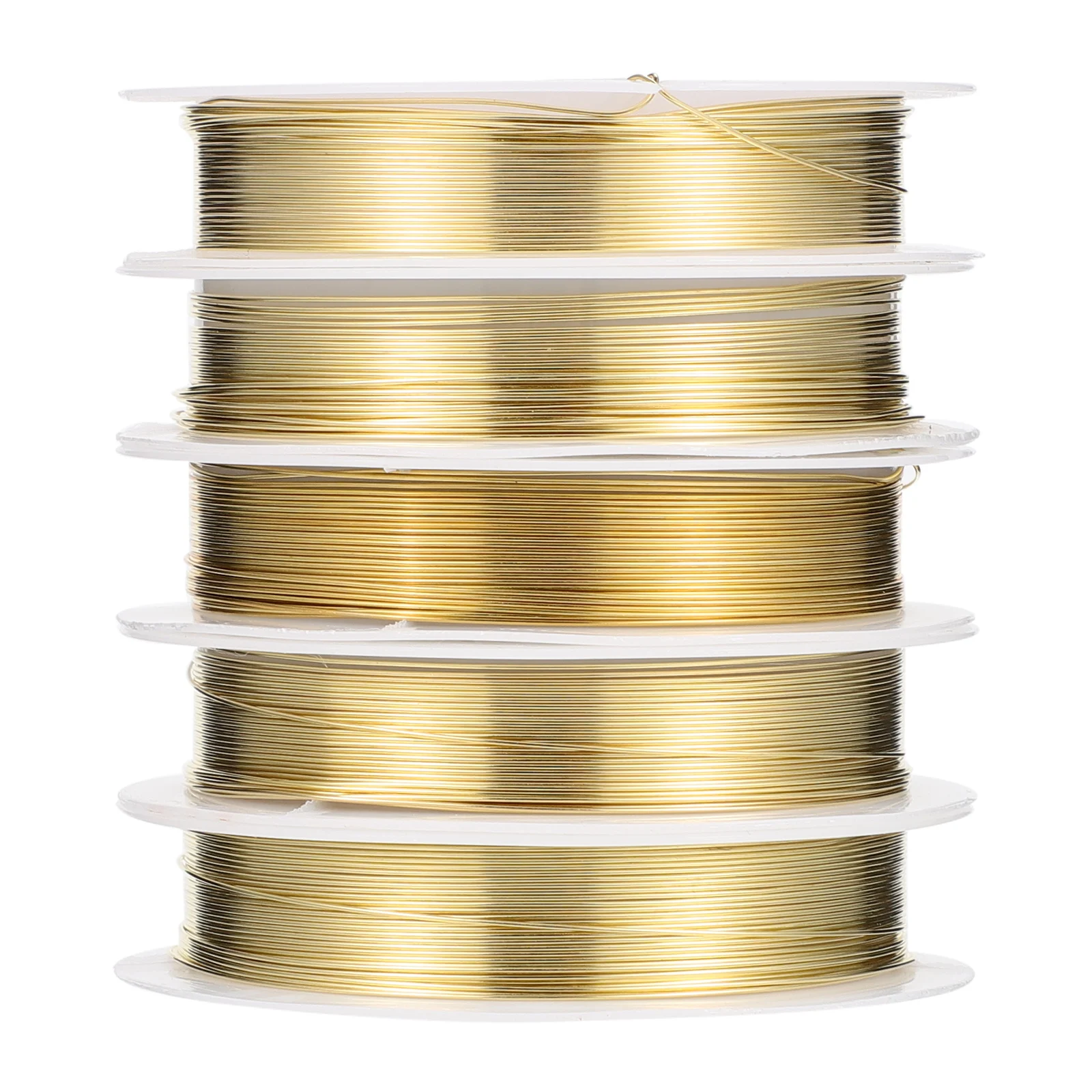 

Copper Wire for Jewelry Making 5 Rolls Craft Copper Wire for Braiding Beading Necklaces Earrings DIY Accessories Storage Jewelry
