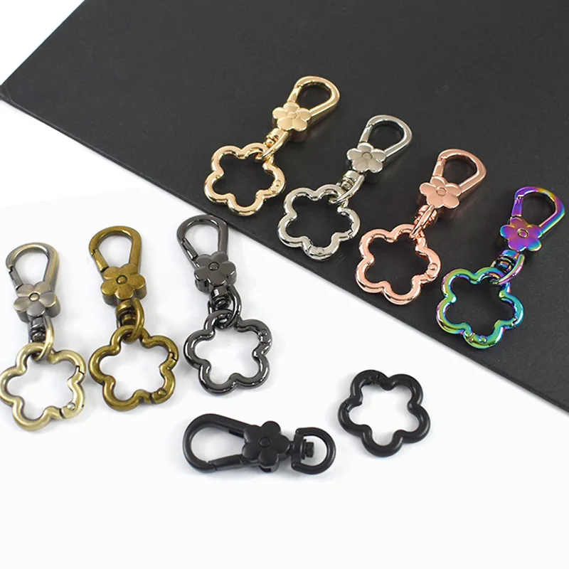 

2/5Sets Metal Bag Ring Buckle Keychain Lobster Clasp Snap Hook for Strap Webbing Dog Leash Loop DIY Sewing Accessories