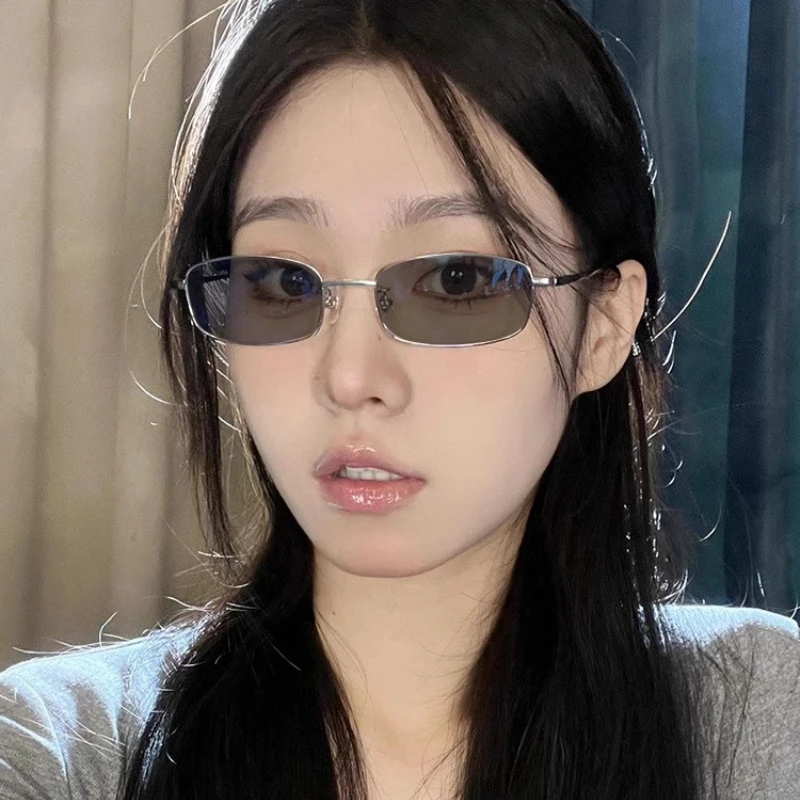 

Fashion Small Rectangle Sunglasses Men Women Square Driving Sun Glasses Luxury Brand Metal Frame Eyewear Sonnenbrillen Herren