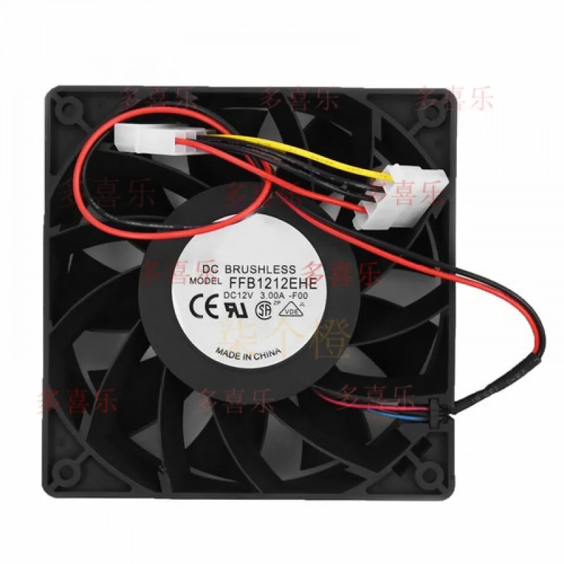 

ZMZM FFB1212EHE for Delta temperature control 12V 3.0A 120*120*38mm 4pin Cooling Fan