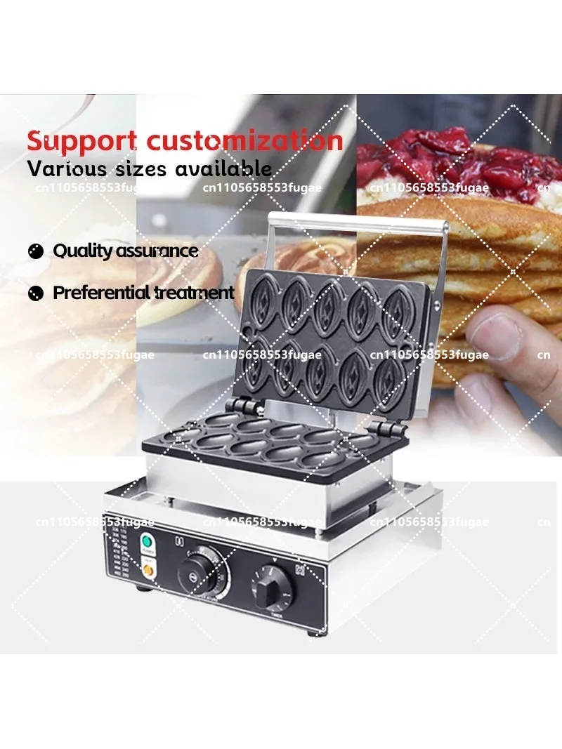 Waffle Maker Custom Shape Stainless Steel Non-Stick Waffle Baker Machine for Muffins and Unique Designs