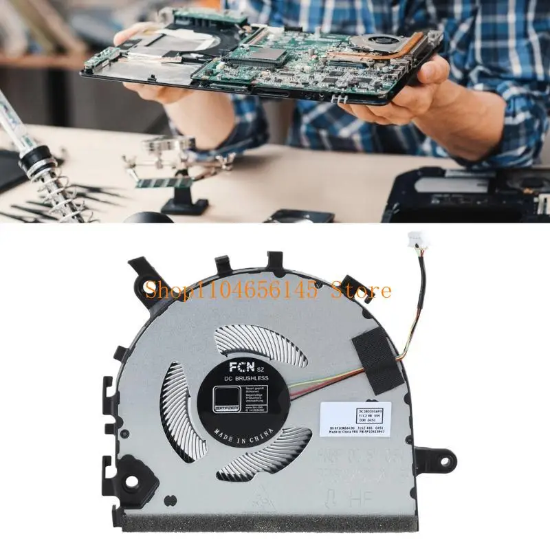 652F Laptop Cooling Fan Replacement for V14 S14 G3 Notebook CPU Fan Metal Built