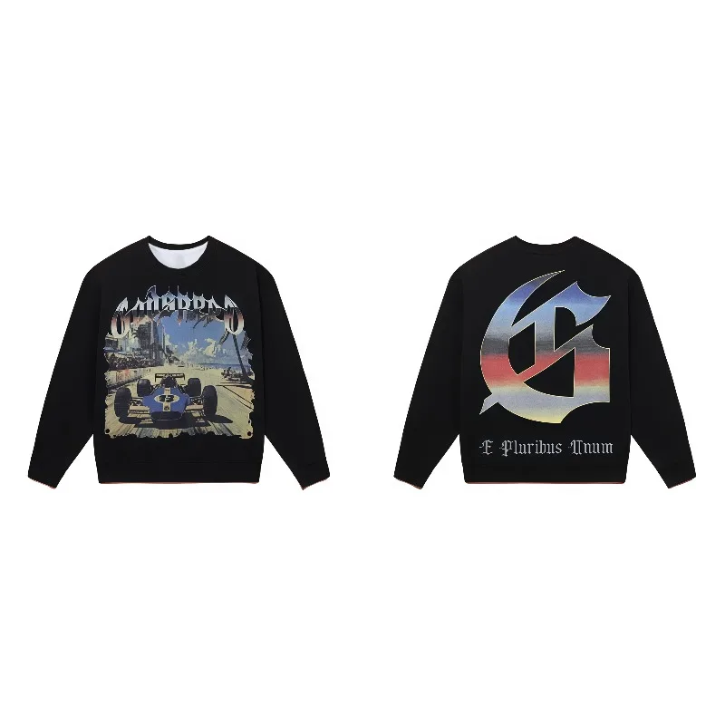 

Men's New Latest Mountain Bike Sports Long-sleeved Green MTB Quick-drying Perspiration Loose Casual Printing Cycling Clothes