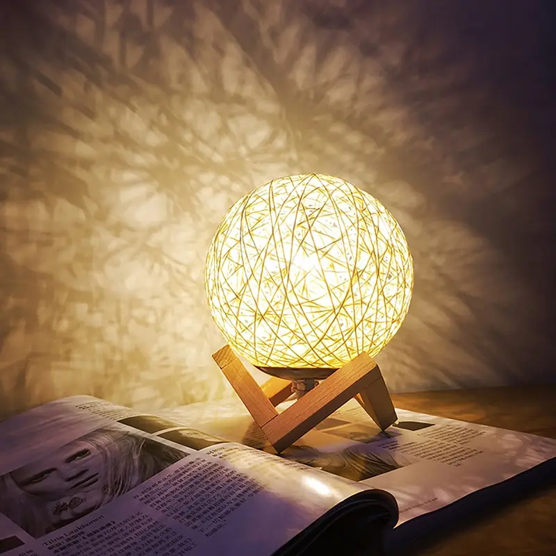 Lamp Shade Light Cover Rattan Lampshade Ceiling Pendant Wicker Bamboo Woven Chandelier Shades Bulb Floor Table Cage Lampshades