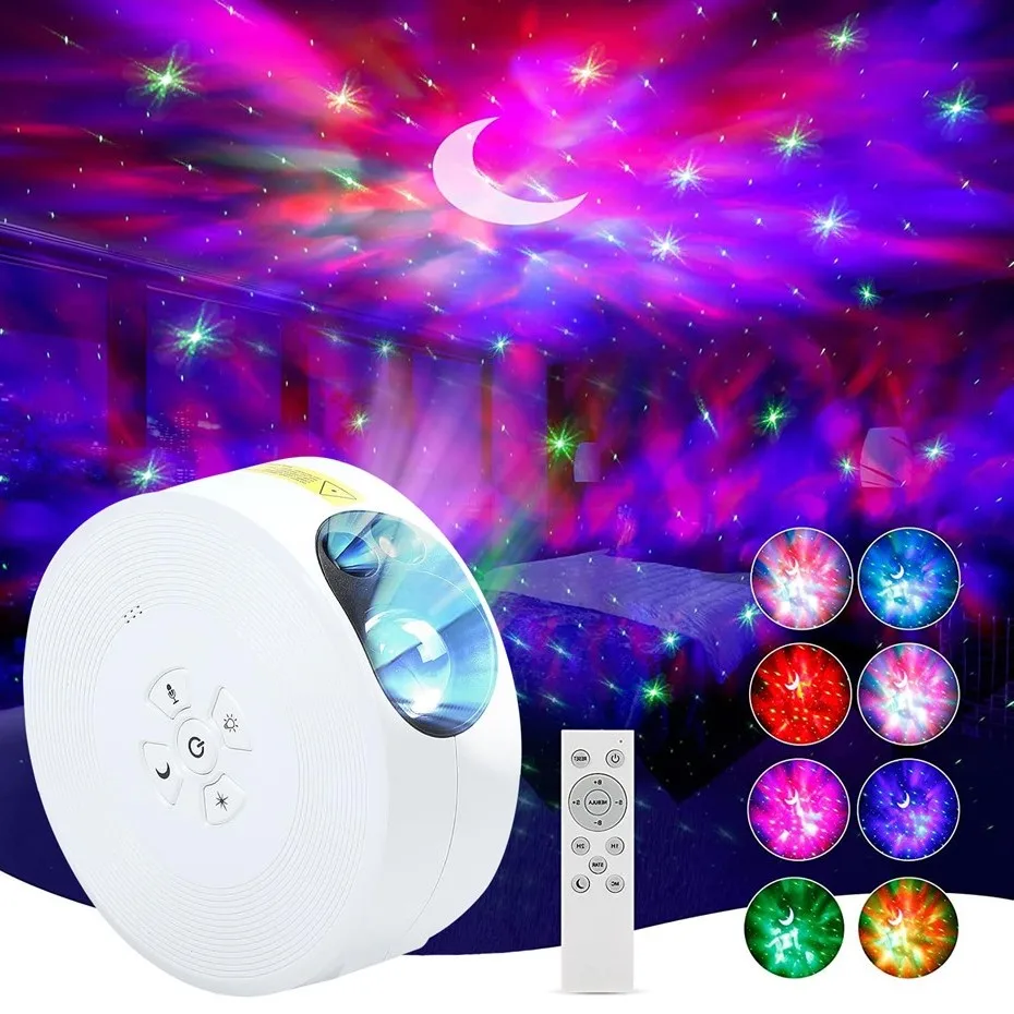 

Starry Sky Star Projector Light Colorful Ocean Wave Galaxy Light ,Dynamic Galaxy Star Night Light for Bedroom Room Party Gift