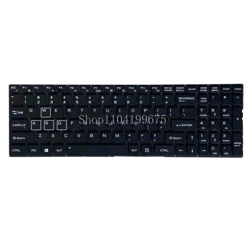 Laptop keyboard for Enz K36 black US backlit