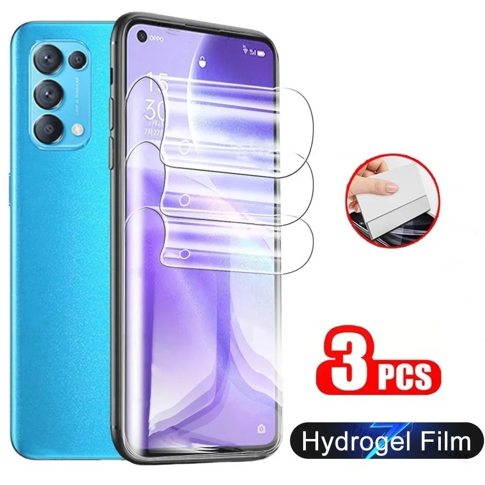 3Pcs Hydrogel Film For OPPO  A40m A20 Reno12 F Reno12 FS A3 PKA11 F27 A3 CPH2669 A3x CPH2641 A80 A3x 5G PKD130 Screen Protector