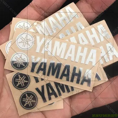 For YAMAHA metal vehicle logo stickers, fuel tank stickers, motorcycle waterproof nickel metal motorcycle stickers.