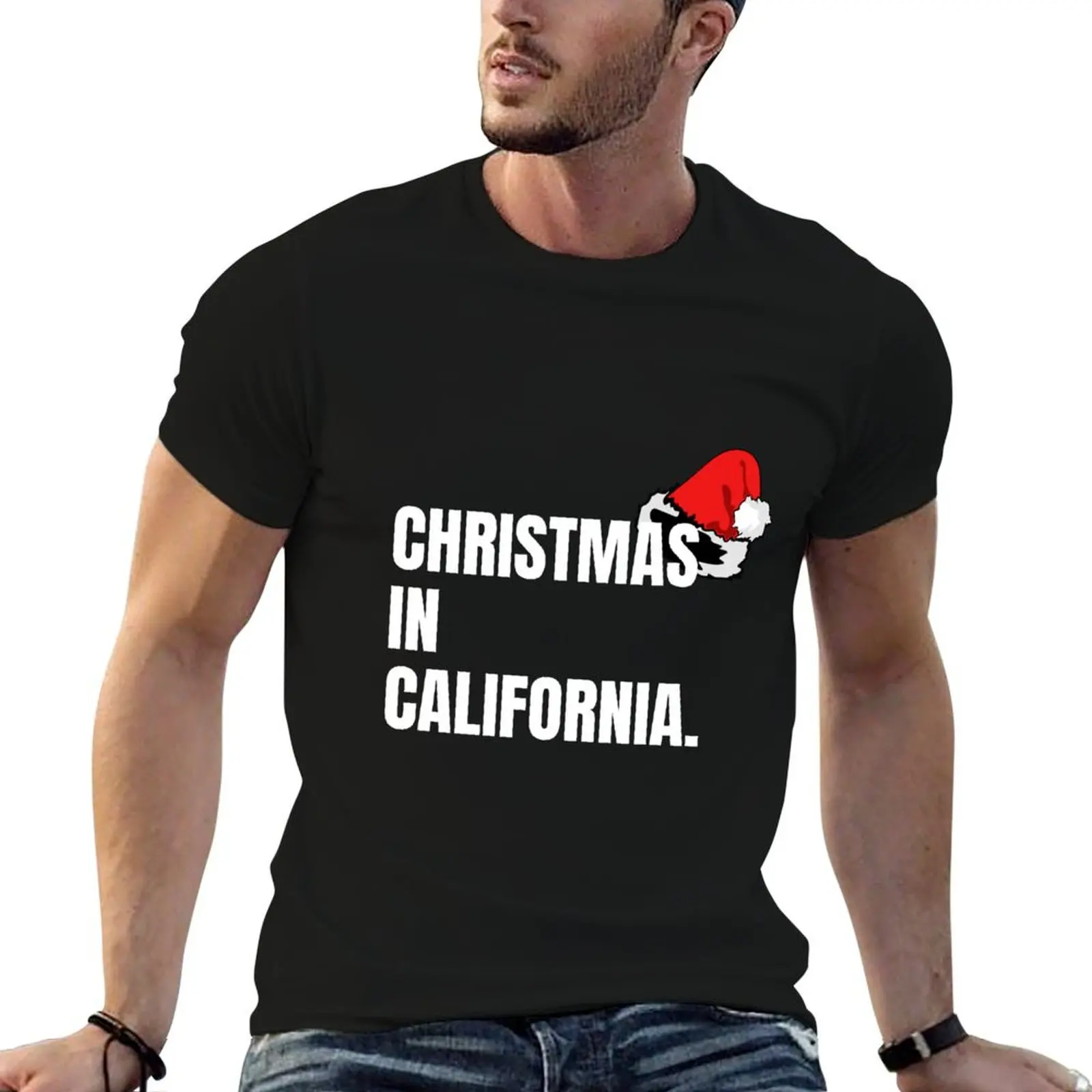 Christmas in california Celebrate Christmas in california T-Shirt korean fashion street wear workout shirts for men