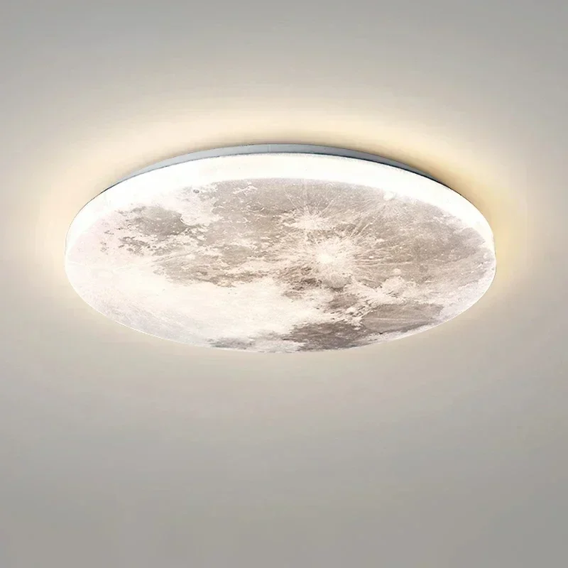 Nordic Led Moon Wall Light Creative Ceiling Light Universal Stepless Dimmable Chandelier Living Room Bedroom Lamp Home Decor