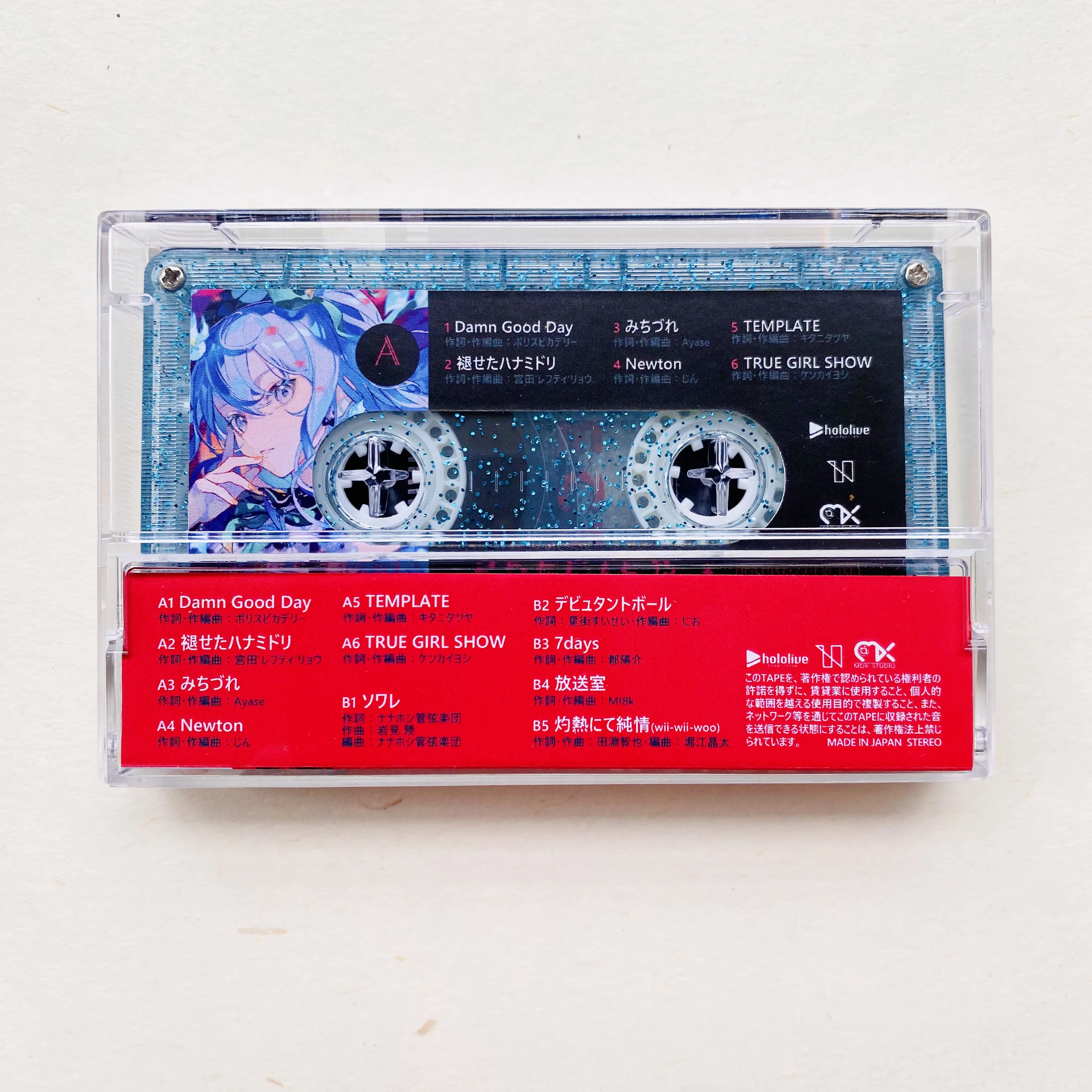 Anime Hoshimati Suisei Music Tape Specter Album Cassettes Cosplay Music Record Walkman Recorder Soundtracks Box Collection Toy