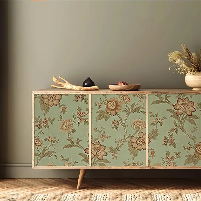 ملصقات باب الخزانة ذاتية اللصق، أثاث أمريكي عتيق، خزانة الأحذية، تجديد ديكور التجميل الفرنسي #2