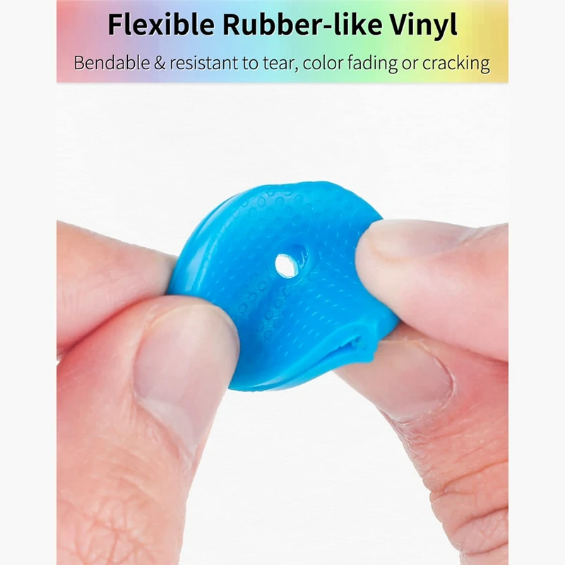 Flexível PVC Key Covers Kit, Keycap Cover Labels, Semicircular Keycaps, Fácil Identificação, 32 Pcs Set