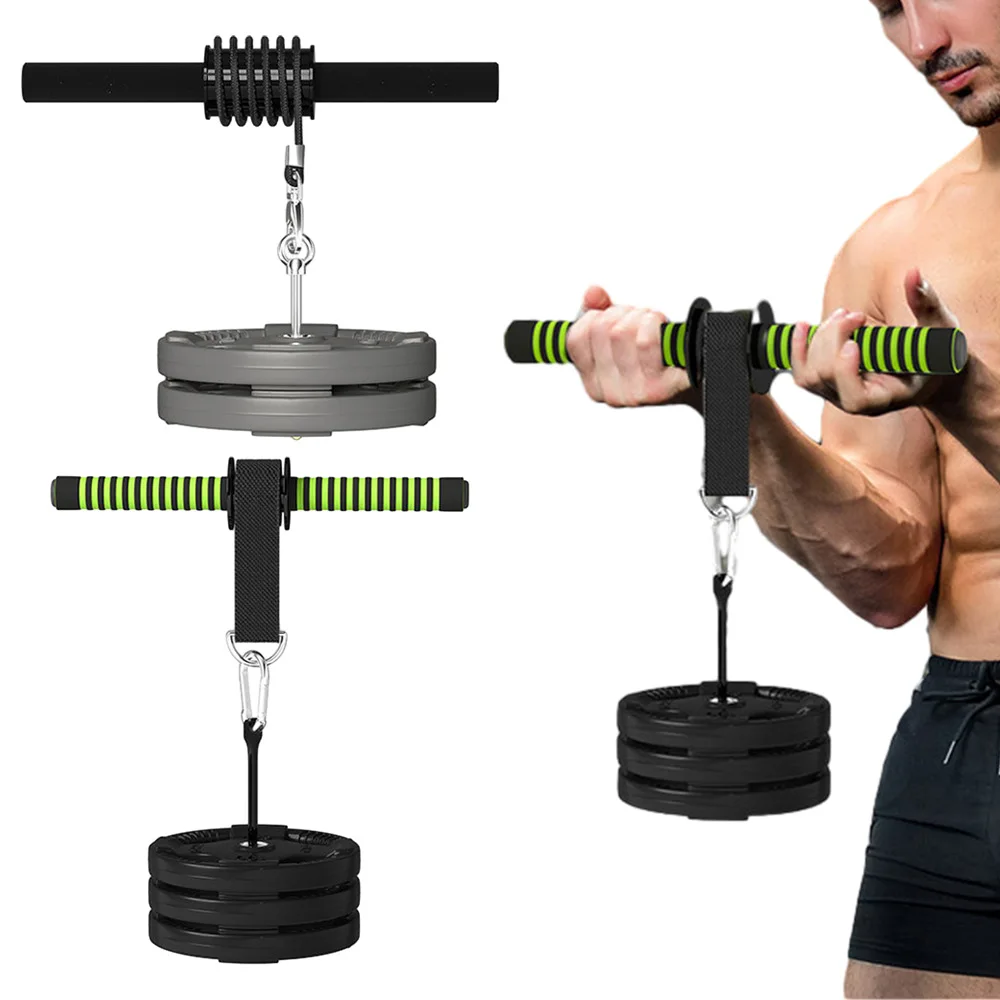 Entrenador de fuerza para antebrazo, rodillo de entrenamiento de muñeca, barra de ejercicios musculares, equipo de rodillo de cintura, accesorios de