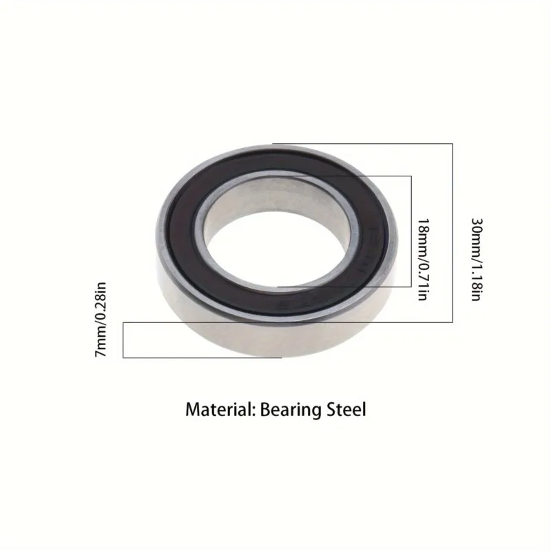 10pcs 18307 RS Bearing 18307-LBLU 18307 2RS 18x30x7mm 6903/18 MR18307 Thin Wall Bearing Shielding Ball Bearing Bicycle Bearing