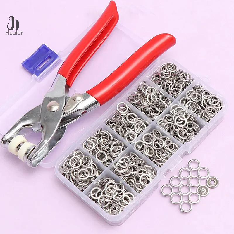 50/100PCS Plier Tool Metal Snap Button Sewing Button Thickened Snap Fastener Kit DIY Craft for Installing Sewing Clothes