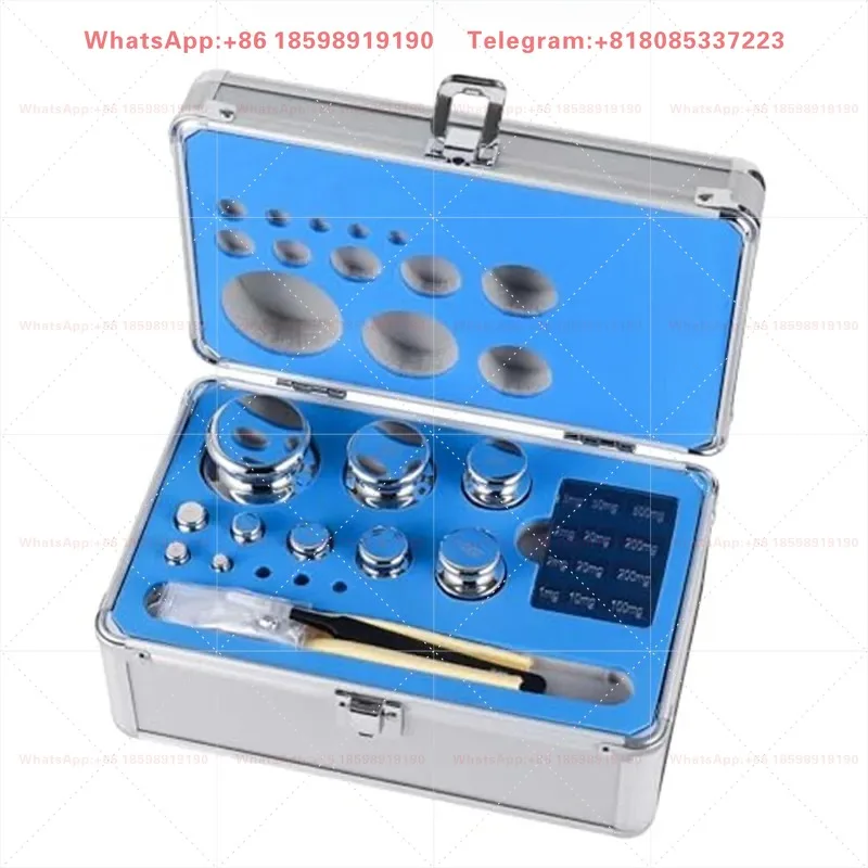 F1 Scale Calibration Weight Kit Set 21 pcs 1mg-100g Stainless Steel High Precision for Balance Digital Scale Lab Education