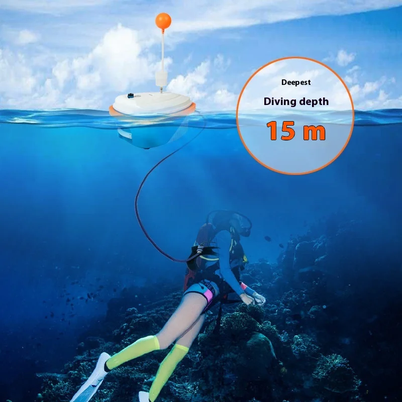 

Вентилятор для дайвинга, портативный подводный акваланг, 7 часов, искусственная рыба, жабер, оборудование для дайвинга, полный комплект, подводная дыхательная машина