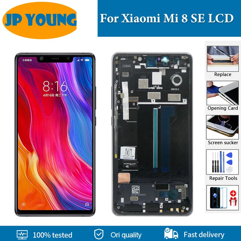 

AMOLED 5.88" For Xiaomi Mi 8 SE Mi8 SE Mi8SE LCD Display with frame Touch Screen Digitizer Assembly For Xiaomi Mi 8SE Replace