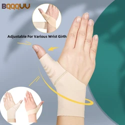 Muñequera ajustable para pulgar, manga de compresión para aliviar el dolor de artritis, soporte protector, alto elástico, guante de férula, 1 pieza