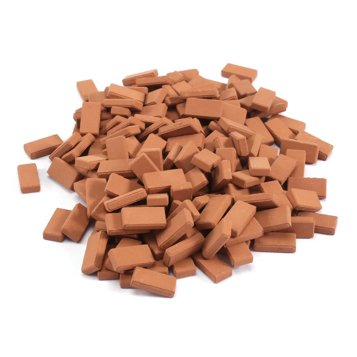 Hot 200 Pieces Mini Bricks for Landscaping Miniature Bricks Brick Wall Small Bricks for Garden Parts,1/35 Scale